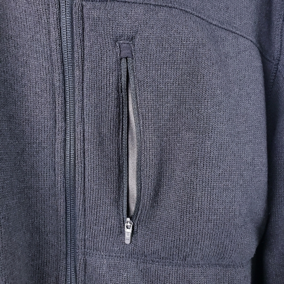 L.L. Bean Slightly Fitted Sweater Fleece Jacket Full Zip Gray Men's Large - Picture 4 of 10